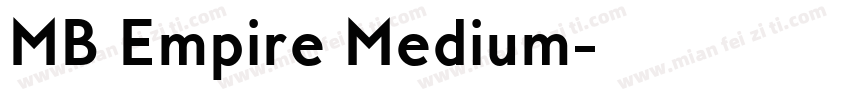 MB Empire Medium字体转换